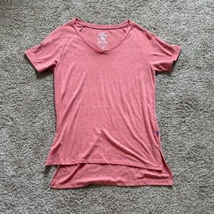 Southern Fried Cotton Coral Short Sleeve Tee